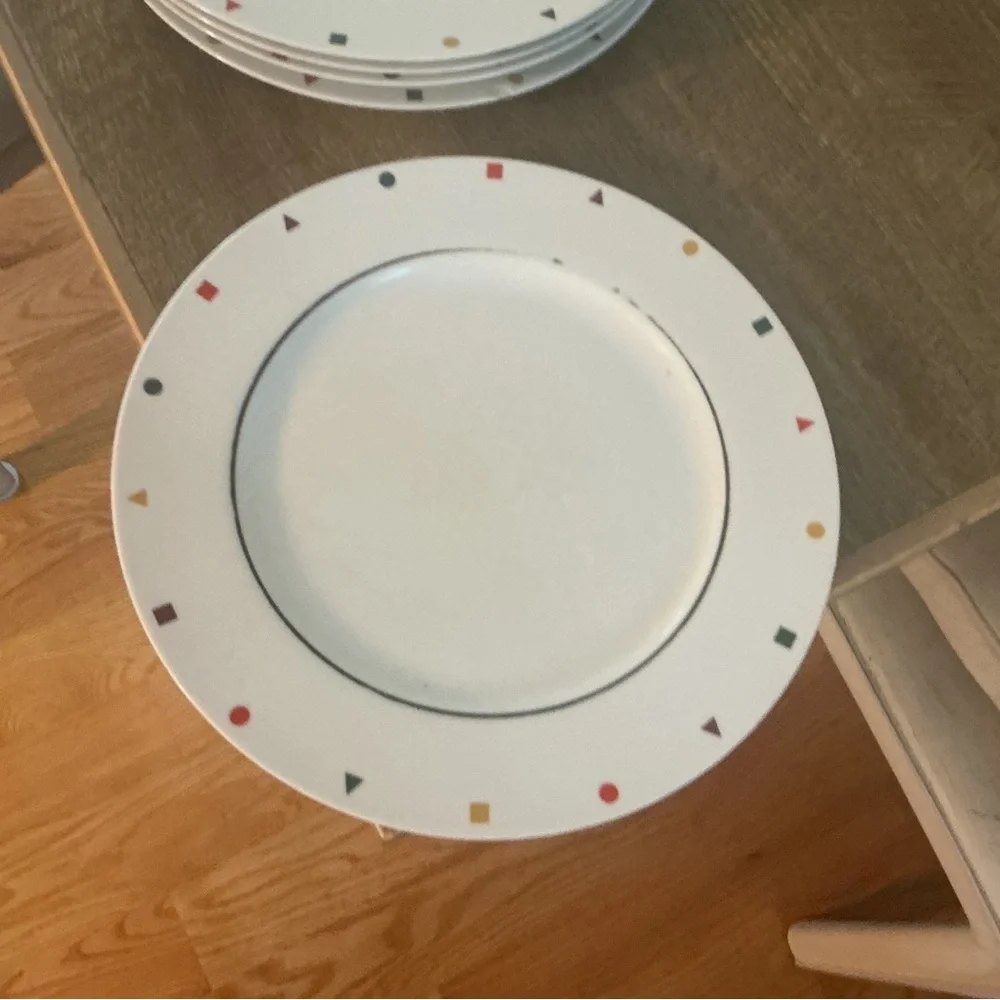 Elements dinner plates by Sasaki. 5